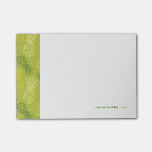 Post-it® Motif d'ensemble d'ananas sur le vert
