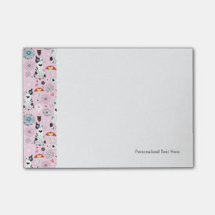 Post-it® motif des chats et des fleurs