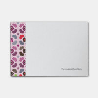 motif des fleurs et des hiboux roses