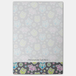 Post-it® motif des hiboux de bande dessinée