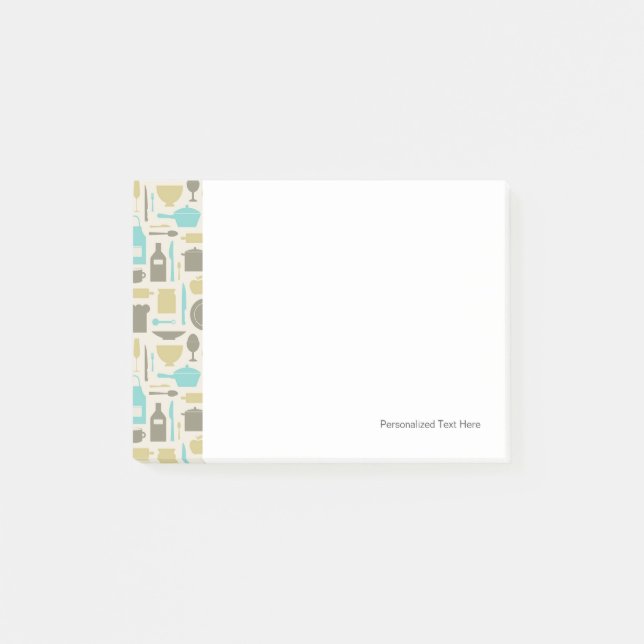 Post-it® Motif des outils de cuisine (Devant)