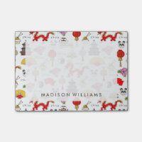 Motif des symboles chinois