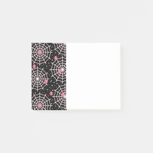 Post-it® Motif des toiles d'Halloween et araignées (Devant)