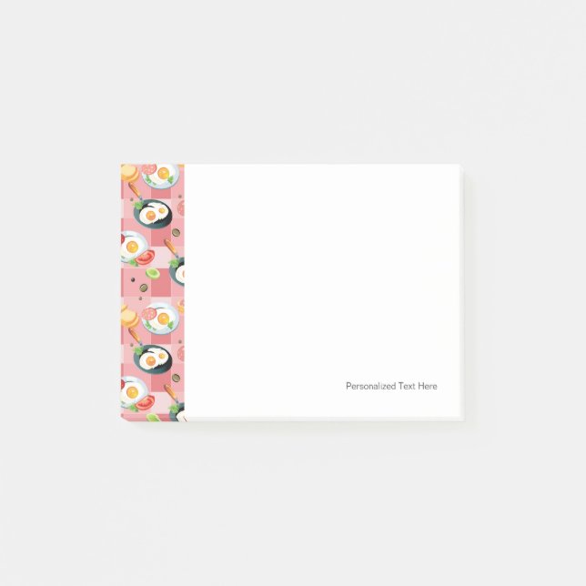 Post-it® Motif des tomates et des oeufs frits (Devant)