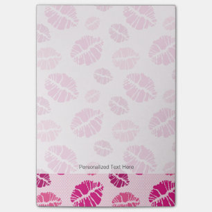 Post-it® Motif d'impression de la forme de baiser du bâton