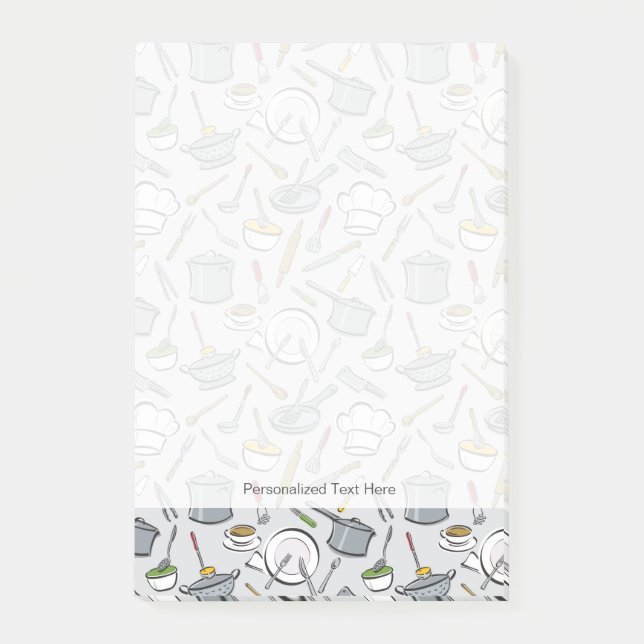 Post-it® Motif d'outils de cuisine (Devant)