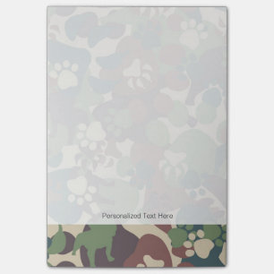 Post-it® Motif du chamouflage de chien