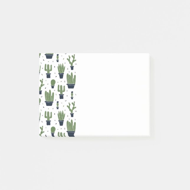 Post-it® Motif du désert de cactus foncé rustique (Devant)