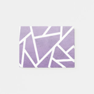 Post-it® Motif en mosaïque violette et blanche