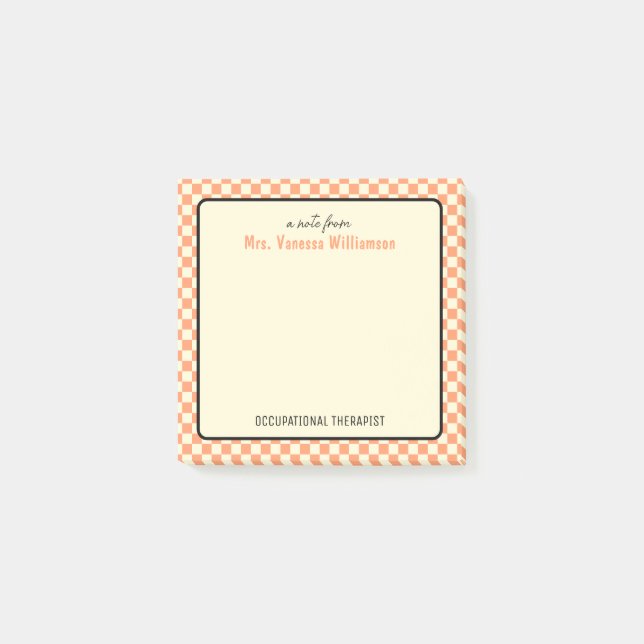 Post-it® Motif ergothérapeute sur mesure (Devant)