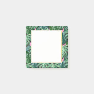 Post-it® Motif exotique Feuille tropical vert