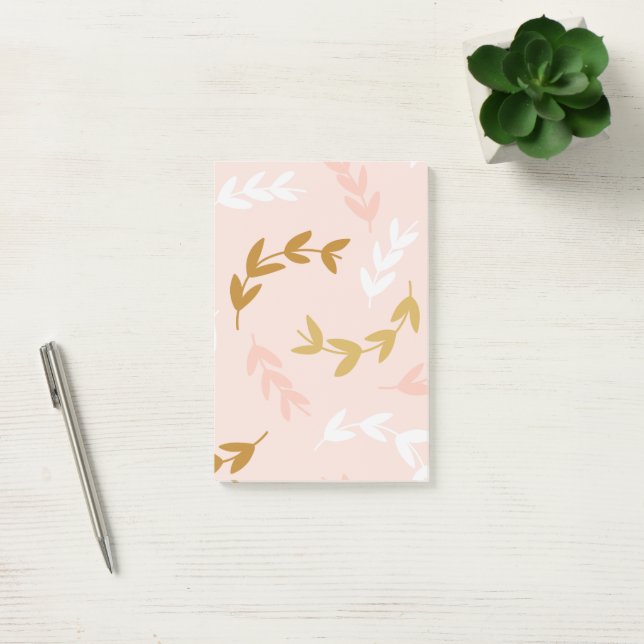 POST-IT® MOTIF FEUILLE 4 (Bureau)