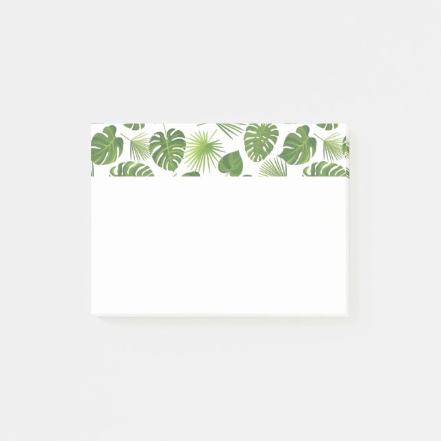 Post-it® Motif Feuille élégant Green Tropical (Devant)