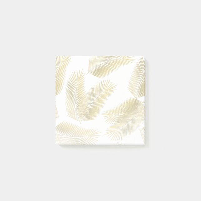 Post-it® Motif Feuille Gold Foil Palm (Devant)