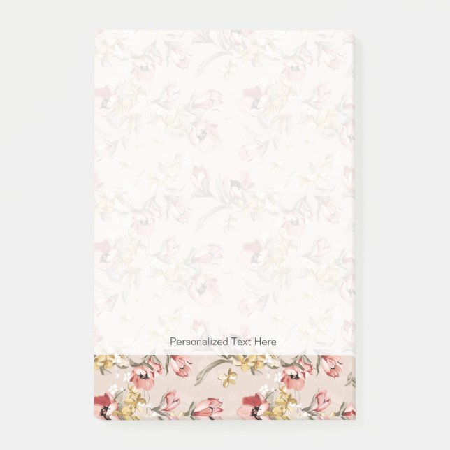 Post-it® Motif floral 3 d'élégance abstraite (Devant)