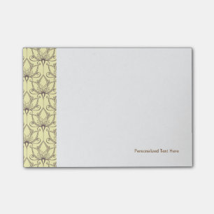 Post-it® Motif floral à la crème