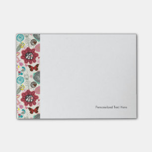 Post-it® Motif floral dans le rétro style 5
