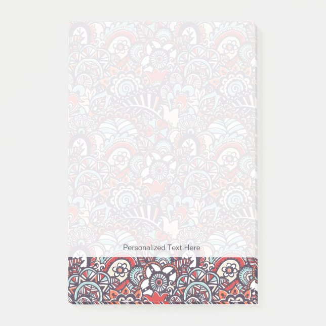 Post-it® Motif floral de griffonnage de Paisley (Devant)
