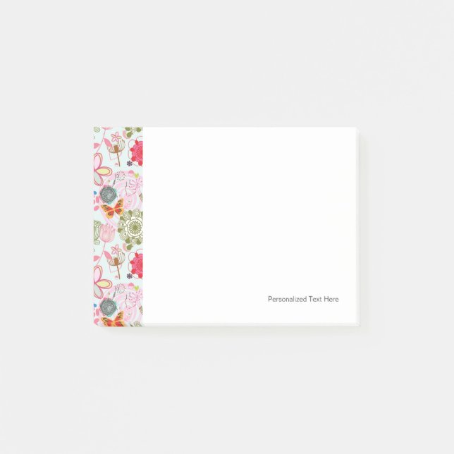 Post-it® Motif floral de style rétro 2 (Devant)