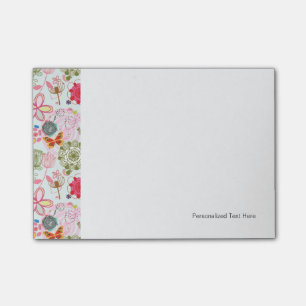Post-it® Motif floral de style rétro 2