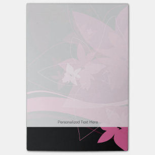 Post-it® Motif floral magenta
