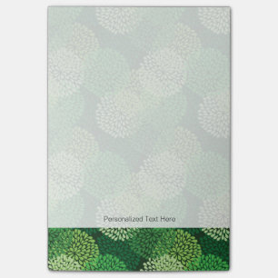 Post-it® Motif floral vert