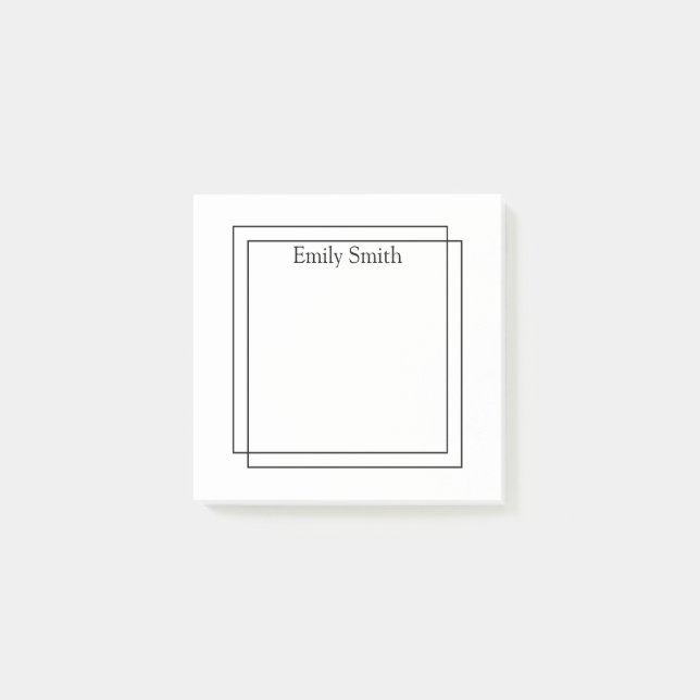 Post-it® Motif géométrique moderne simple Personnalisé (Devant)