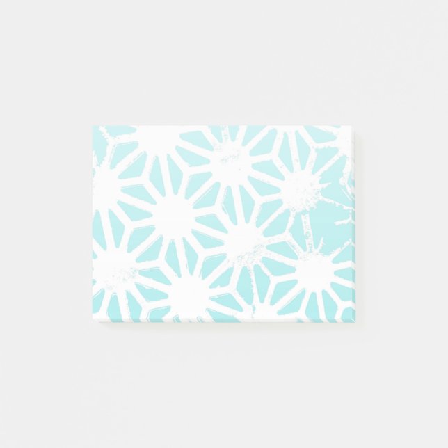 Post-it® Motif géométrique turquoise (Devant)