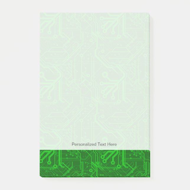 Post-it® Motif Green Printing Circuit Board (Devant)