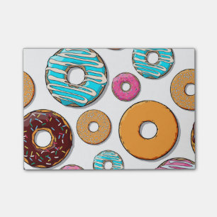 Post-it® Motif lunatique de beignet lumineux