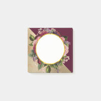 Motif Marbre Doré et Fleurs Bourguignonnes