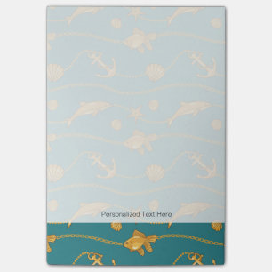 Post-it® Motif nautique d'or