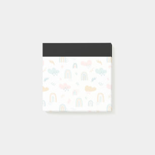 Post-it® Motif nuage Rainbow et pluie amusant