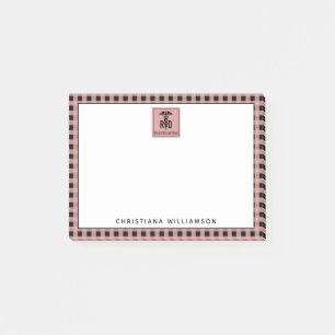 Post-it® Motif personnalisé de diététiste enregistré RD