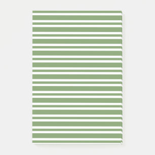 Post-it® Motif rayures vertes blanches