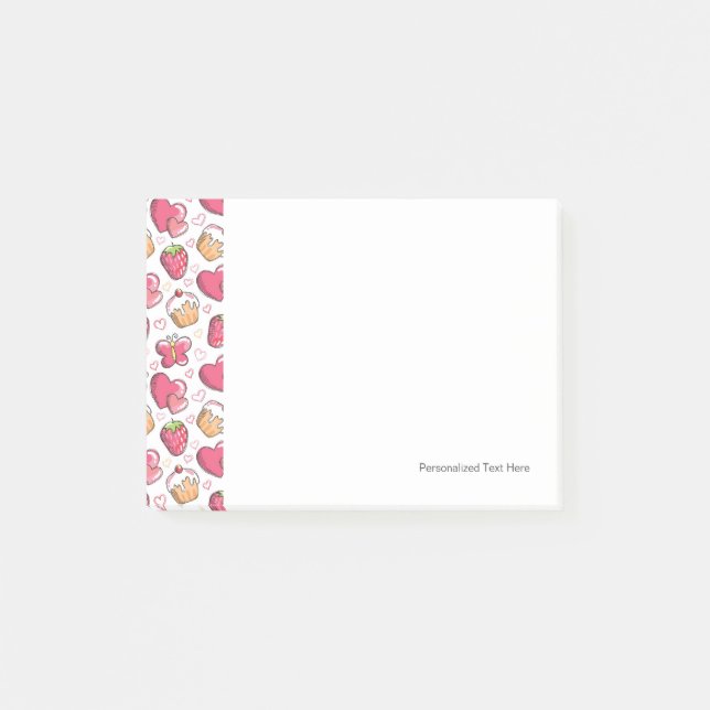 Post-it® motif romantique (Devant)
