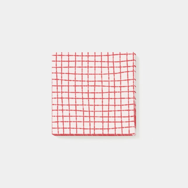 Post-it® Motif rouge rose gras et élégant (Devant)