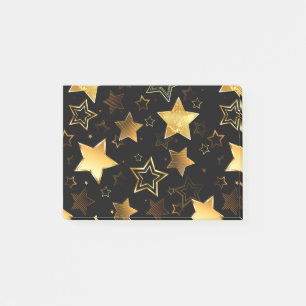Post-it® Motif sans couture avec étoiles d'or