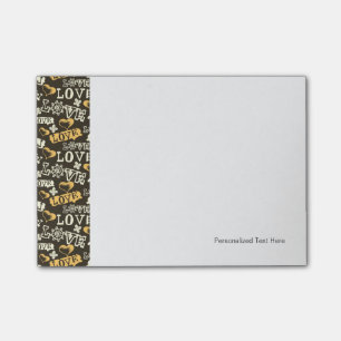 Post-it® Motif tiré par la main d'amour