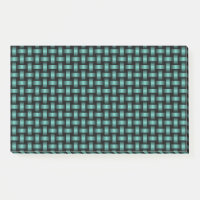 Motif Tissé Noir Sarcelle