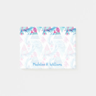 Post-it® Motif tropical de feuille d'aquarelle abstraite