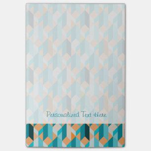 Post-it® Motif turquoise et orange de formes