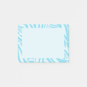 Post-it® Motif Zèbre Bleu