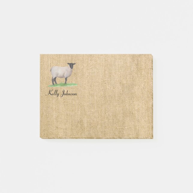 Post-it® Moutons du Suffolk d'aquarelle (Devant)