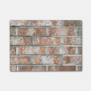 Post-it® Mur en briques rouges Grunge Brown Briques Arrièr