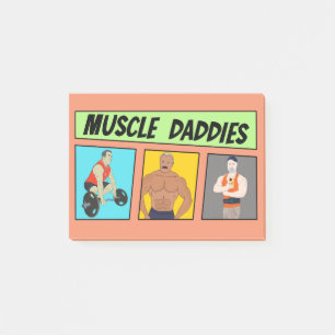 Post-it® Muscle Daddies Comics
