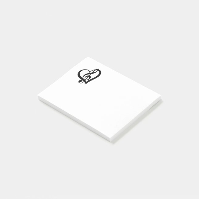 Post-it® Music G Heart (Incliné)