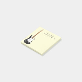 Post-it® Musicien de guitare électrique professeur de musiq
