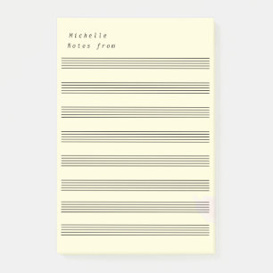 Post-it® Musique en feuille vierge 8 tiges