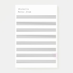 Post-it® Musique en feuille vierge 8 tiges